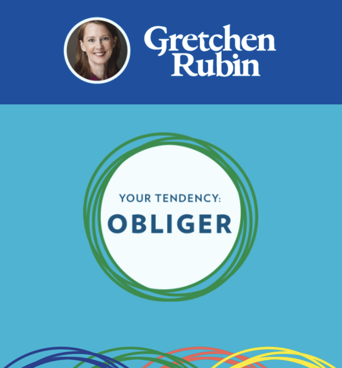 グレッチェン・ルービンの「Four Tendencies」診断結果（Obligerの画面）