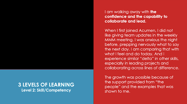 スライド「3 Levels of Learning：Level 2 Skill/Competency」